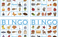Printable Bingo Cards: Fun Fall Classroom Party Activity | Signup within Picture Bingo Cards Printable