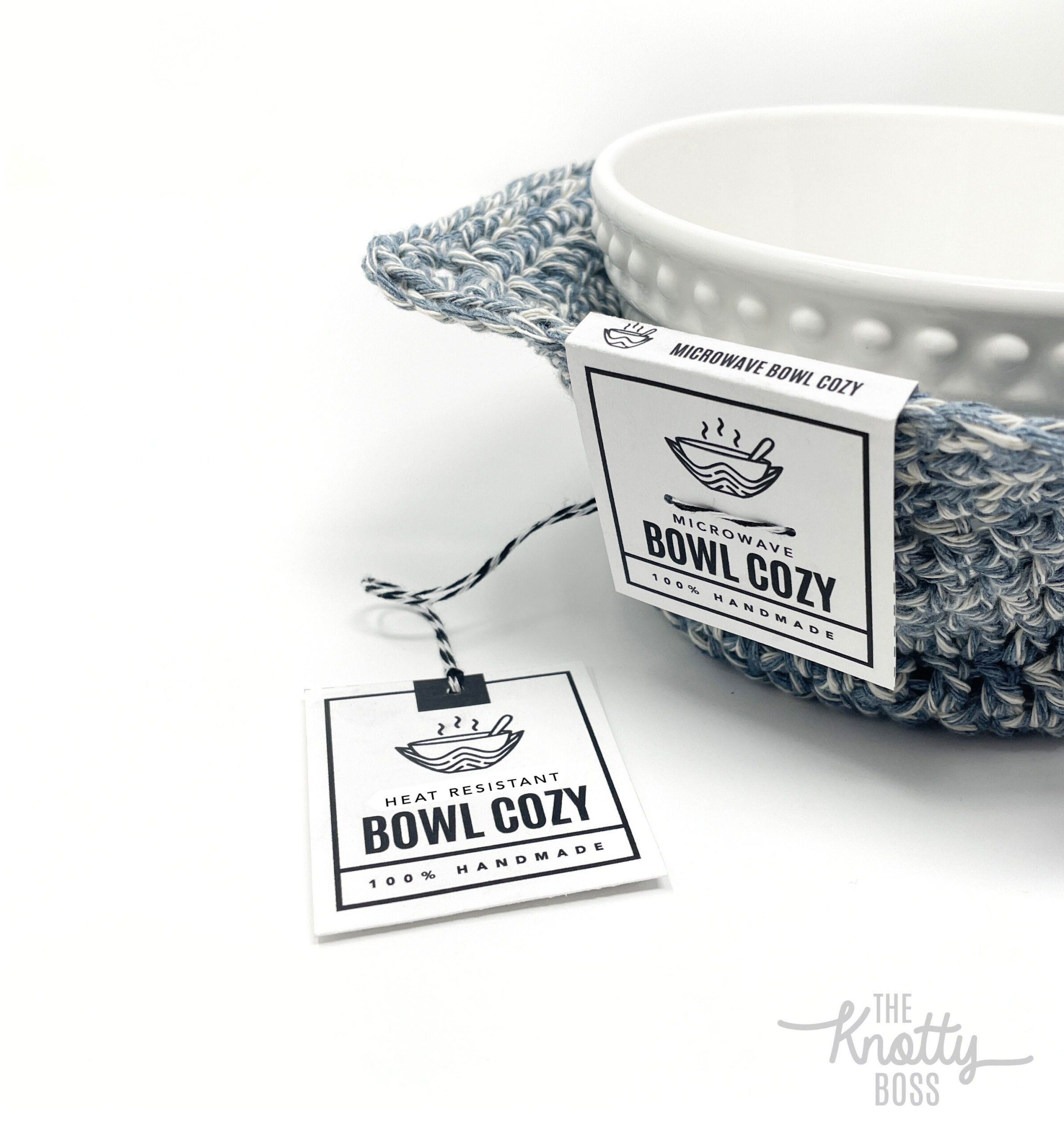 Printable Bowl Cozy Tags - Digital Pdf intended for Free Printable Bowl Cozy Tags