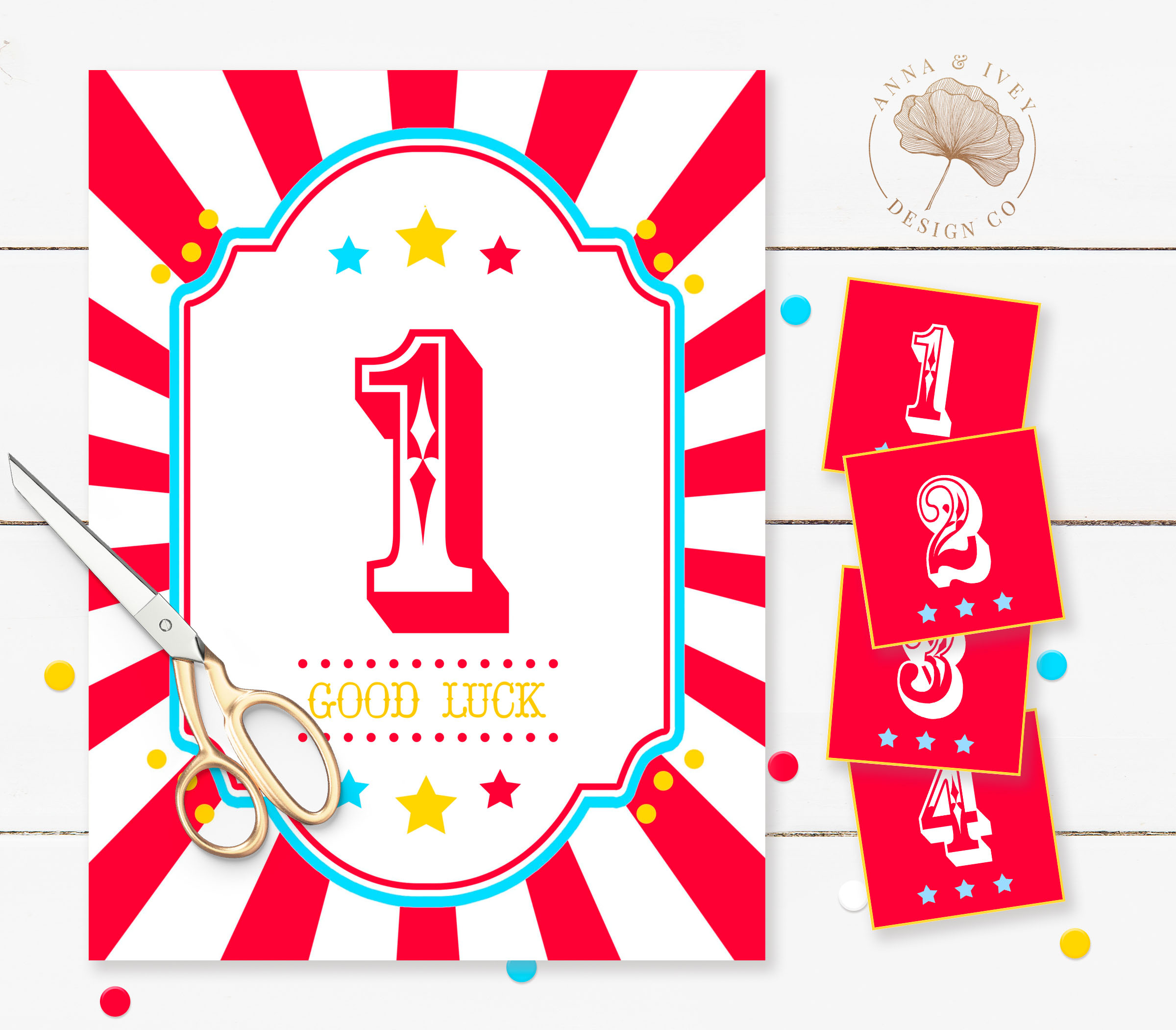 Printable Bright Red Circus/Carnival Cake Walk Game - Anna &amp;amp; Ivey within Free Printable Cake Walk Numbers