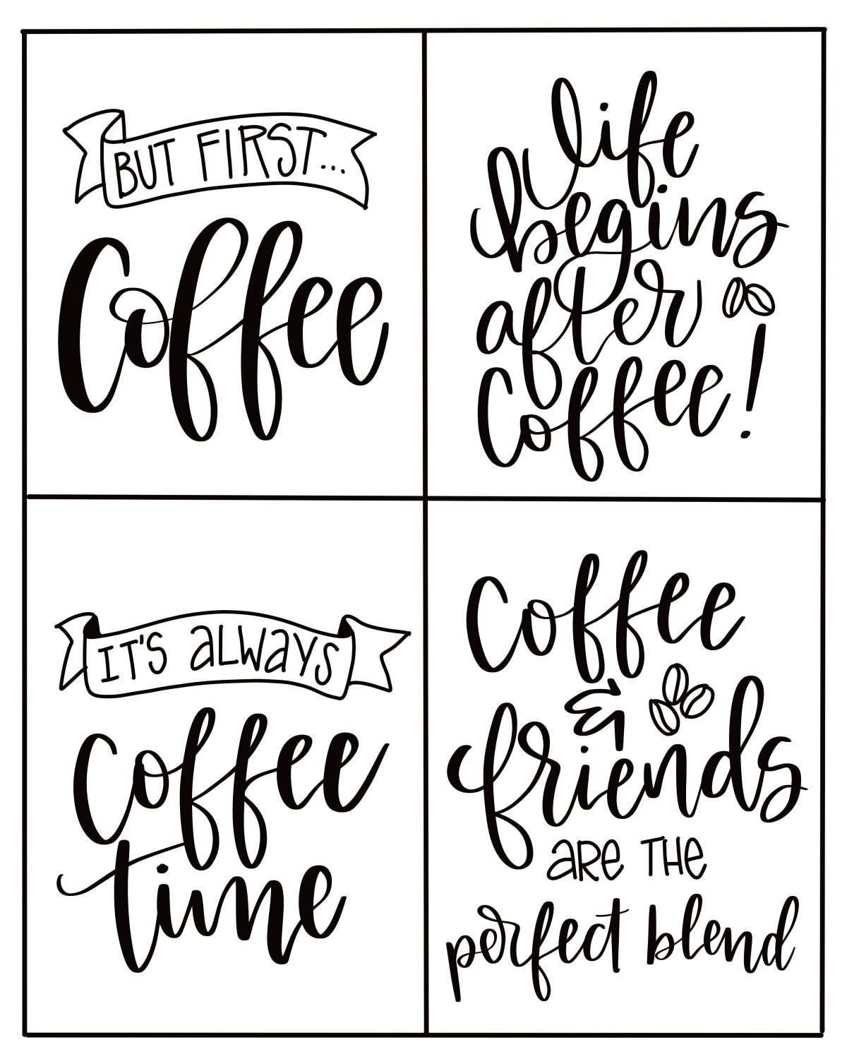 Printable Coffee Gift Tags - Amy Latta Creations for Free Printable Coffee Gift Tags