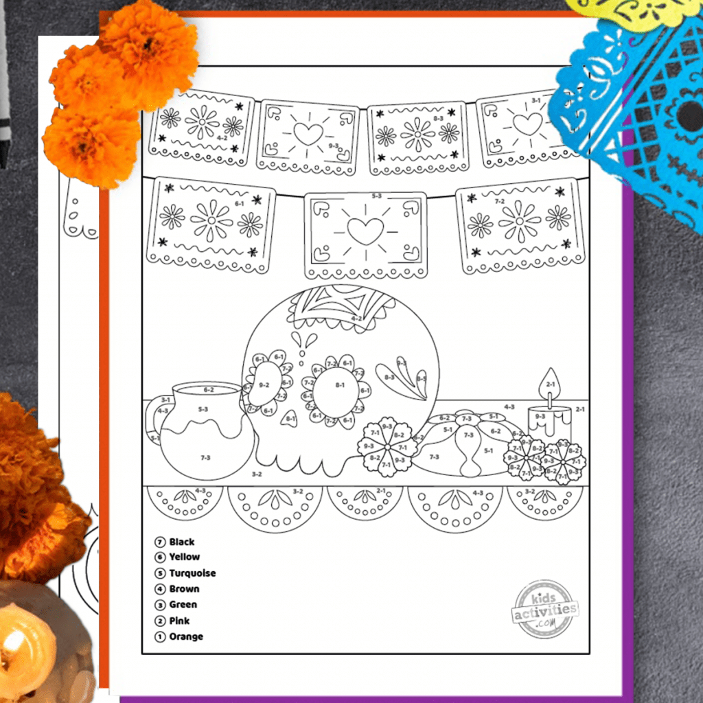 Printable Day Of The Dead - Printable Party Favors intended for Printable Day Of The Dead Worksheets