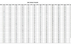 Printable Dmc Floss Inventory Tracker | Dmc Thread Tracker with regard to Free Printable Dmc Floss Checklist