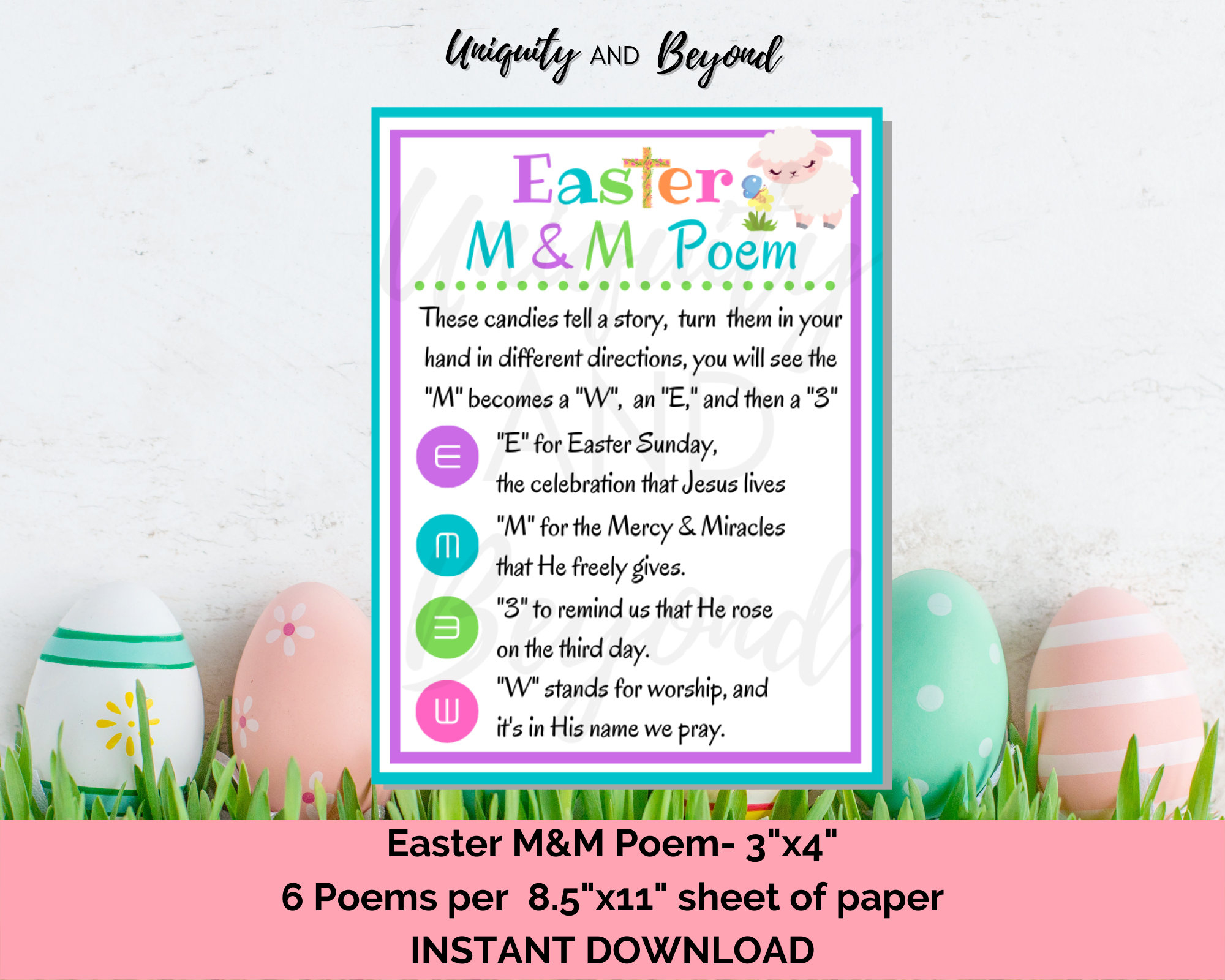 Printable Easter Poem, Easter Poem, M&amp;amp;M Easter Poem, Easter Poem throughout Free Printable M M Easter Poem
