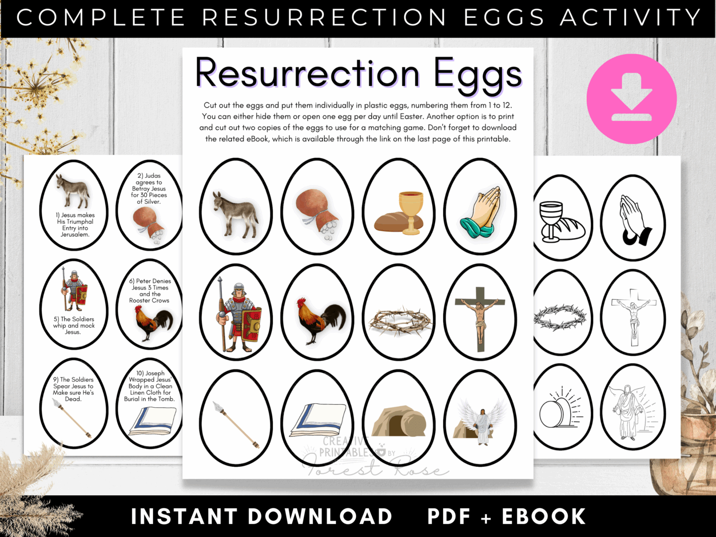 Printable Easter Resurrection Eggs - Kingdom First Motherhood regarding Free Printable Resurrection Eggs Printable