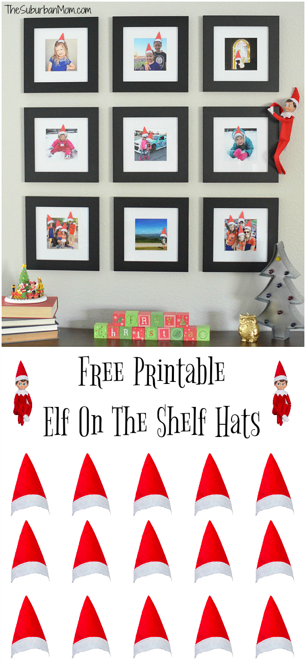 Printable Elf On The Shelf Hats For Family Photos - The Suburban Mom throughout Elf on the Shelf Ideas Free Printables