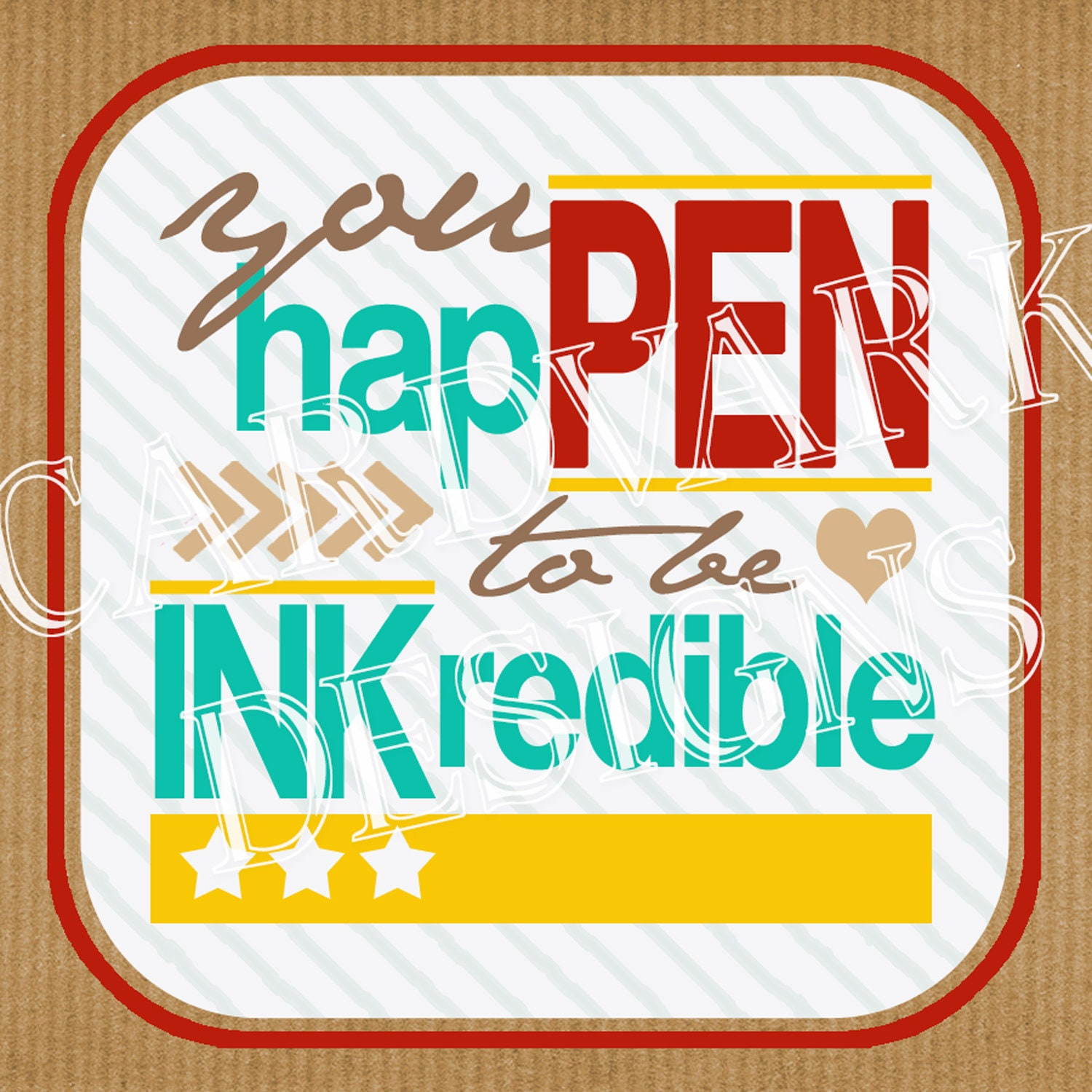 Printable Gift Tag, Happen To Be Incredible, End Of Year, Thank within You Happen to Be Inkredible Free Printable
