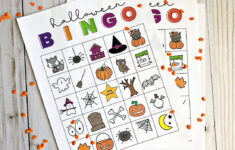 Printable Halloween Bingo inside Printable Halloween Bingo Cards