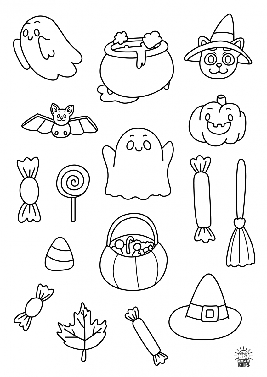 Printable Halloween Cut And Paste Activity For Kids | Amax Kids with regard to Printable Halloween Cut and Paste