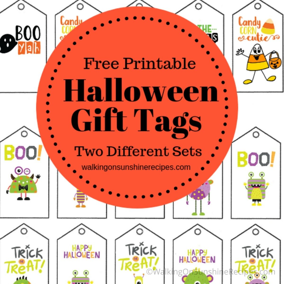 Printable Halloween Gift Tags - Walking On Sunshine Recipes within Halloween Gift Tags Printable Free