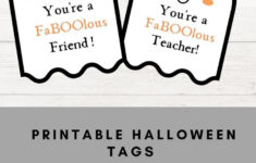 Printable Halloween Tags within Free Printable Halloween Tags For Teachers