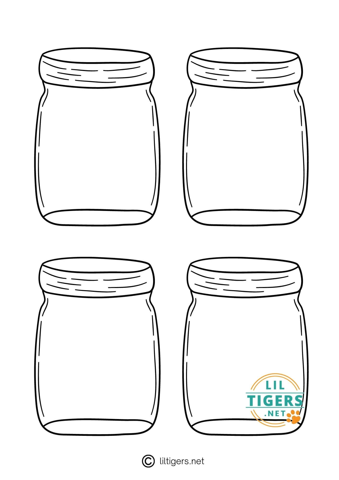 Printable Jars - Printable Party Favors intended for Mason Jar Free Printable