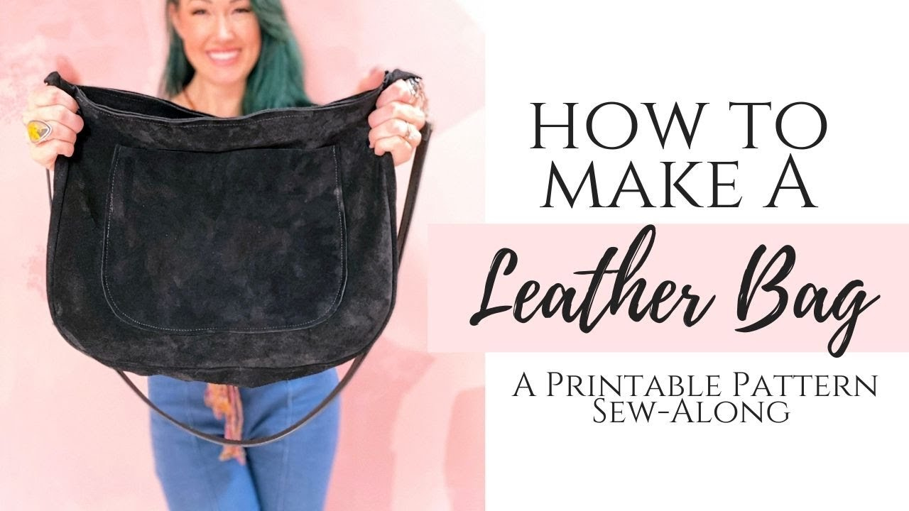 Printable Leather Handbag Pattern Sew-Along throughout Printable Leather Bag Pattern Free