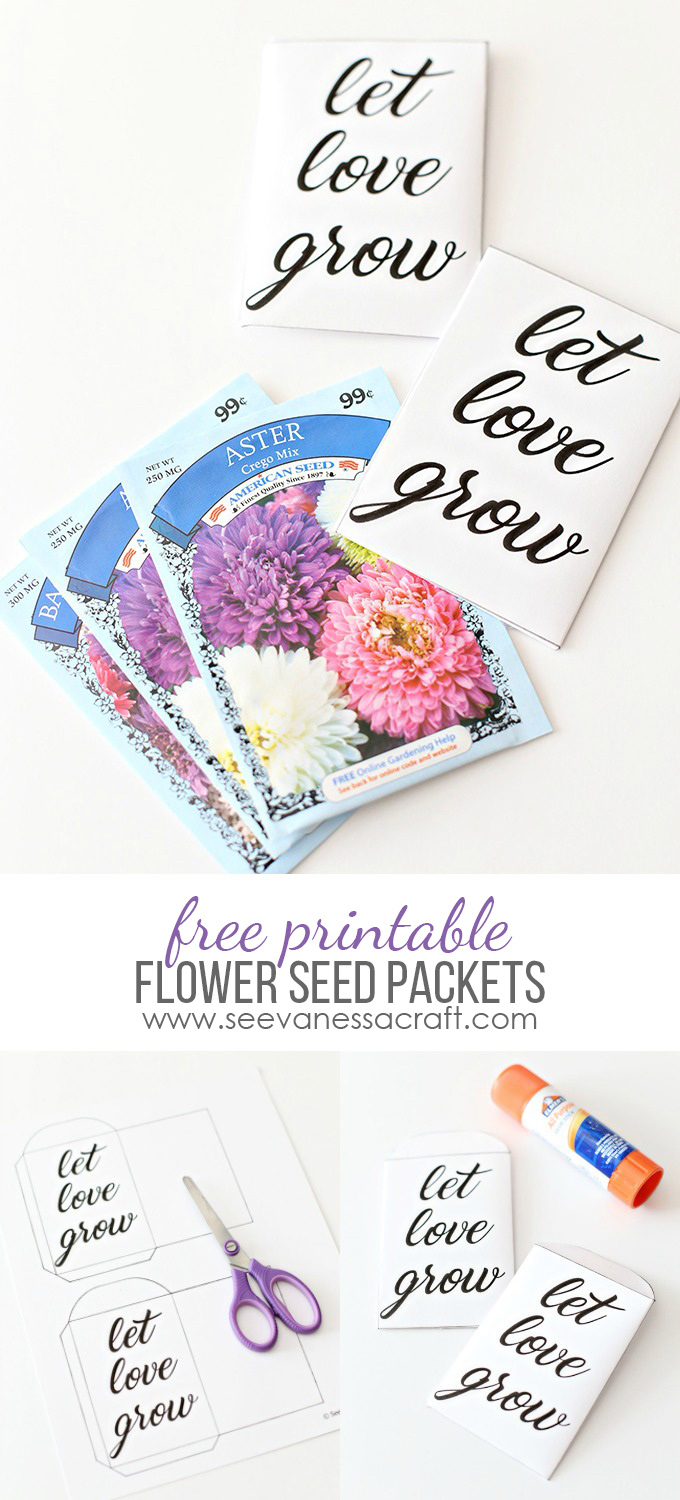 Printable: Let Love Grow Seed Packets - See Vanessa Craft intended for Printable Let Love Grow Free Template