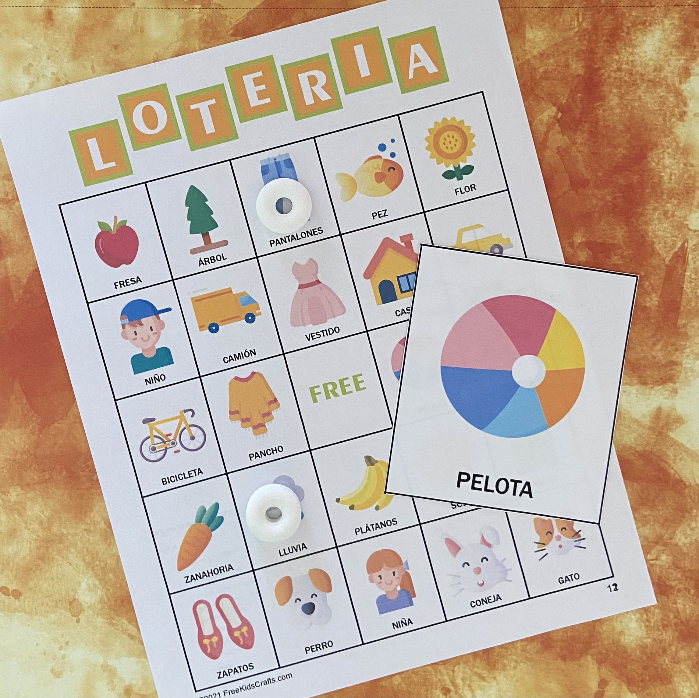 Printable Loteria Bingo (Spanish Version) regarding Free Printable Printable Loteria Cards