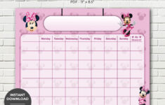 Printable Minnie Mouse Reward Chart, Potty Training Chart, Children'S  Sticker Chart, Toddler Reward Chart, Instant Download – Etsy inside Free Printable Minnie Mouse Potty Training Chart