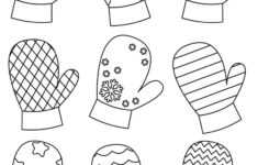 Printable Mittens – Printable Party Favors in Printable Mitten Pattern Mitten Template