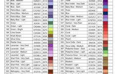Printable Pdf Dmc Color Charts Diamond Painting Drill Color Card intended for Checklist Free Printable Dmc Color Chart
