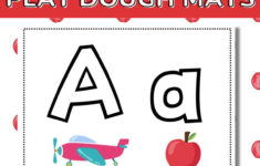 Printable Playdough Alphabet Mats {Instant Download!} inside Printable Alphabet Free Alphabet Playdough Mats