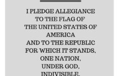 Printable Pledge Of Allegiance Words regarding Free Printable Pledge Of Allegiance Printable
