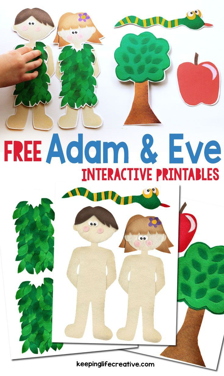 Printable Scripture Stories intended for Adam And Eve Printable Craft