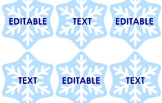 Printable Snowflake Tags | Editable Winter Labels | Classroom Name intended for Free Printable Snowflake Name Tags