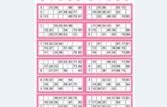 Printable Uk Style 1-90 Bingo Ticket Cards – 2 Per Page – 500 for Free Printable Bingo Cards 1 90