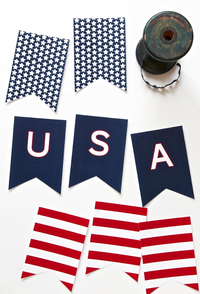 Printable Usa Banner For July 4Th - Free Pdf Download - Paging pertaining to 4Th Of July Printable Banner