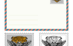 Printable Wizarding World Owl Post Stamp Service Mail Delivery with regard to Harry Potter Owl Post Printable