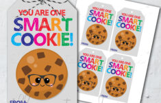 Printable You Are One Smart Cookie! Tag | Instant Download regarding Free Printable Smart Cookie Tags