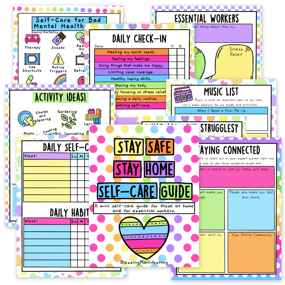 Printables | Self-Love Rainbow with Self Love Workbook Printables Free