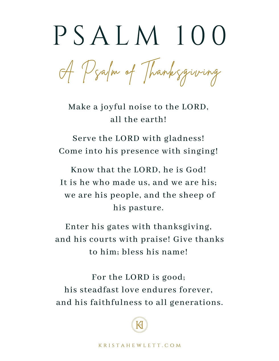 Psalm 100:1 Free Printable Worksheets November 1-7 Memory Verse (3 with regard to Psalm 100 Free Printable