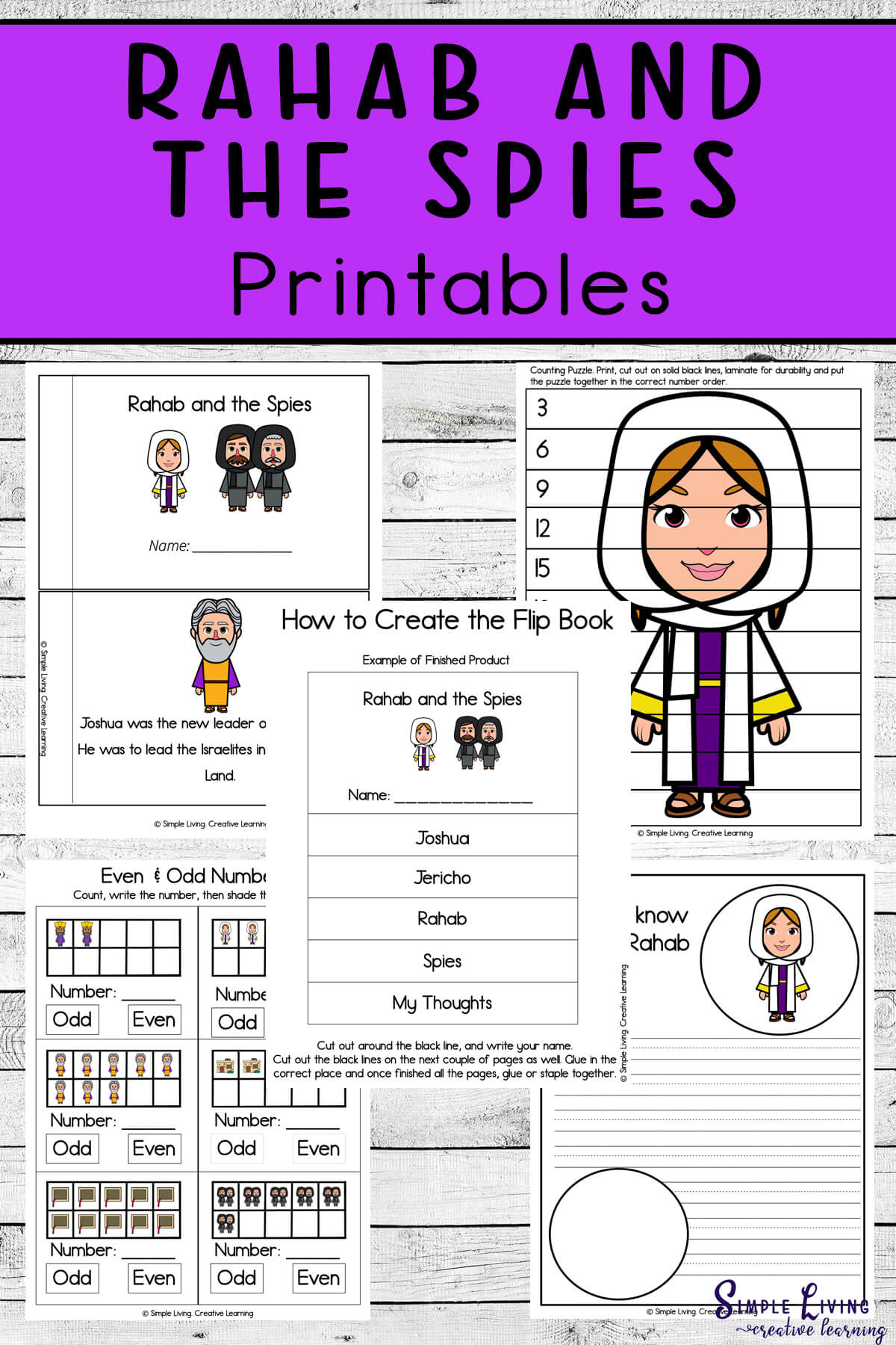 Rahab And The Spies Printables - Simple Living. Creative Learning throughout Free Printable Rahab and the Spies Craft