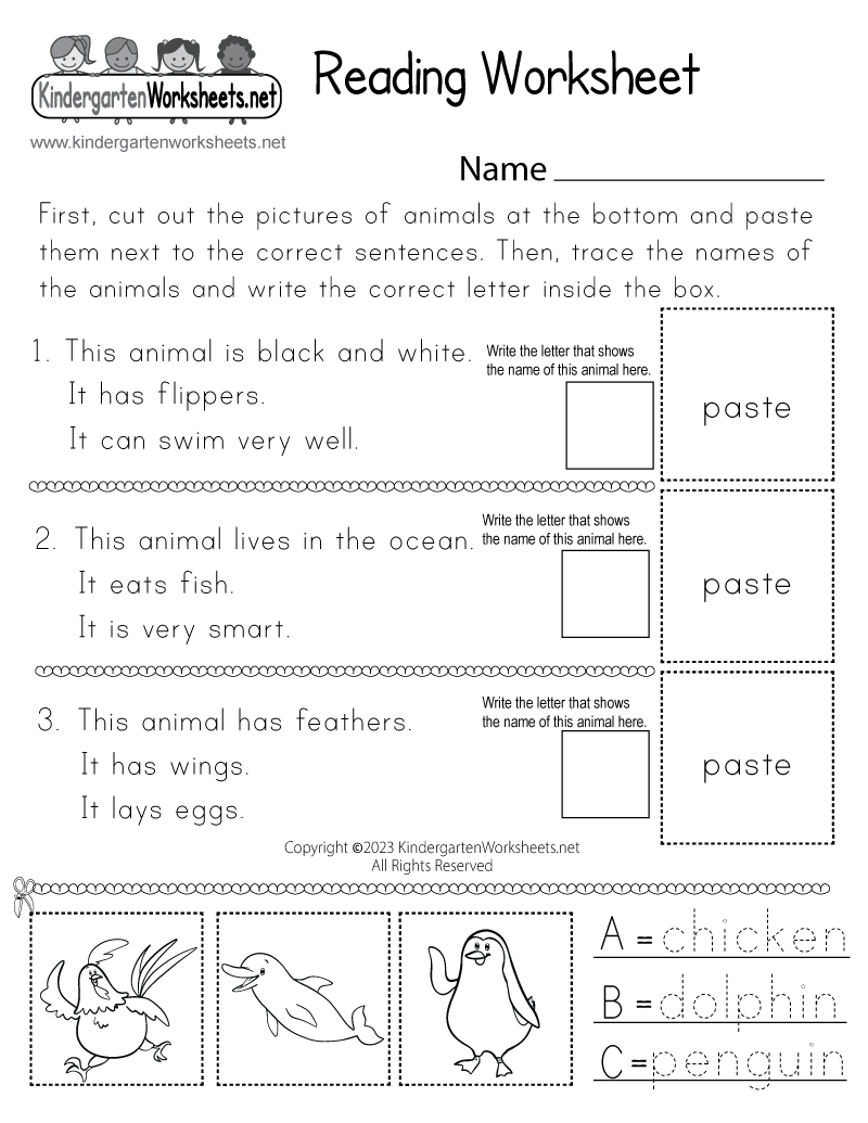 Reading Worksheet - Free Printable, Digital, &amp;amp; Pdf regarding Reading Worksheets Printable For For Kids