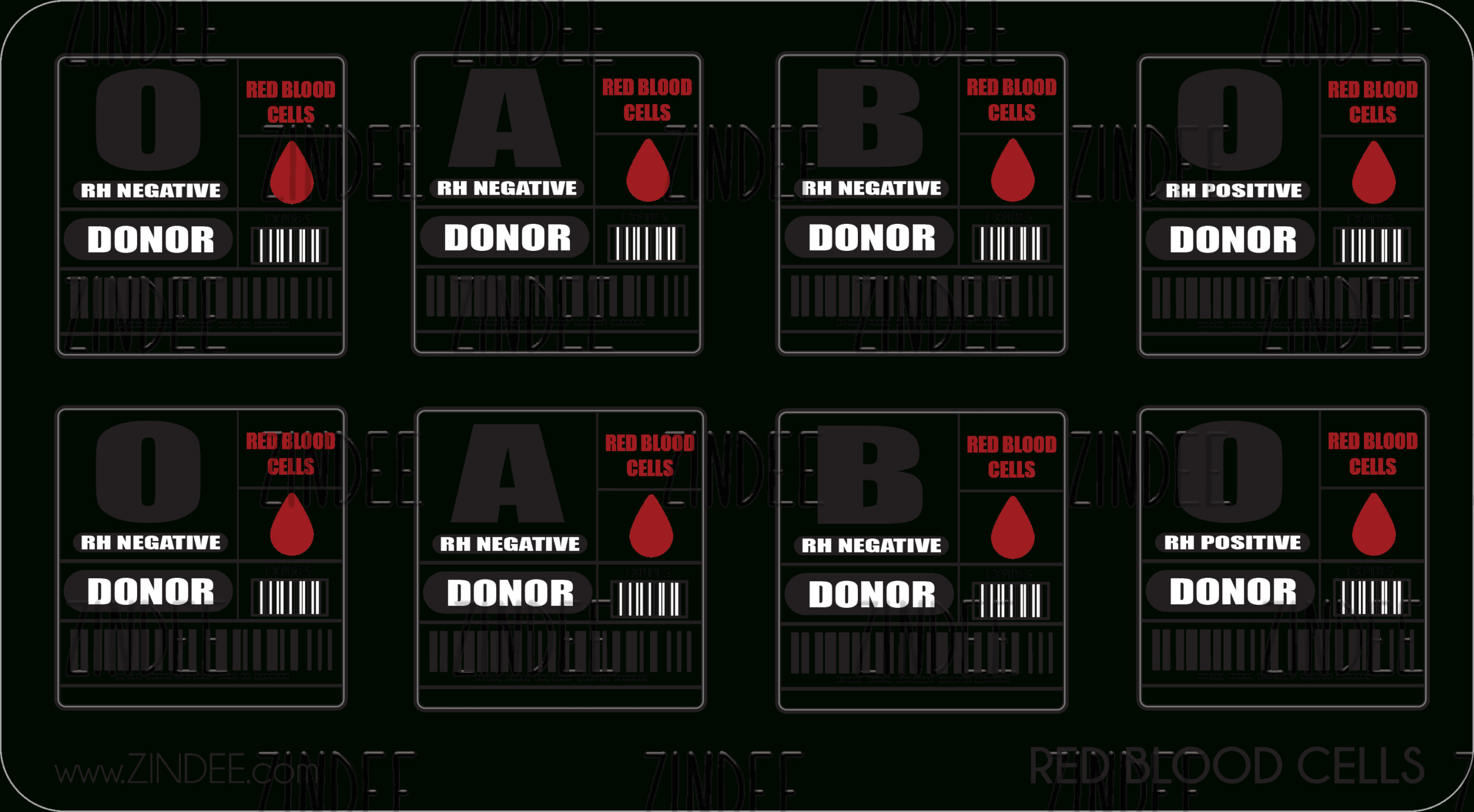 Red Blood Cell Labels Svg (Download) – Zindee for Printable Blood Bag Label Template