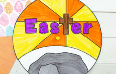 Resurrection Easter Craft : A Printable Easter Story Craft with Free Printable Easter Story Wheel