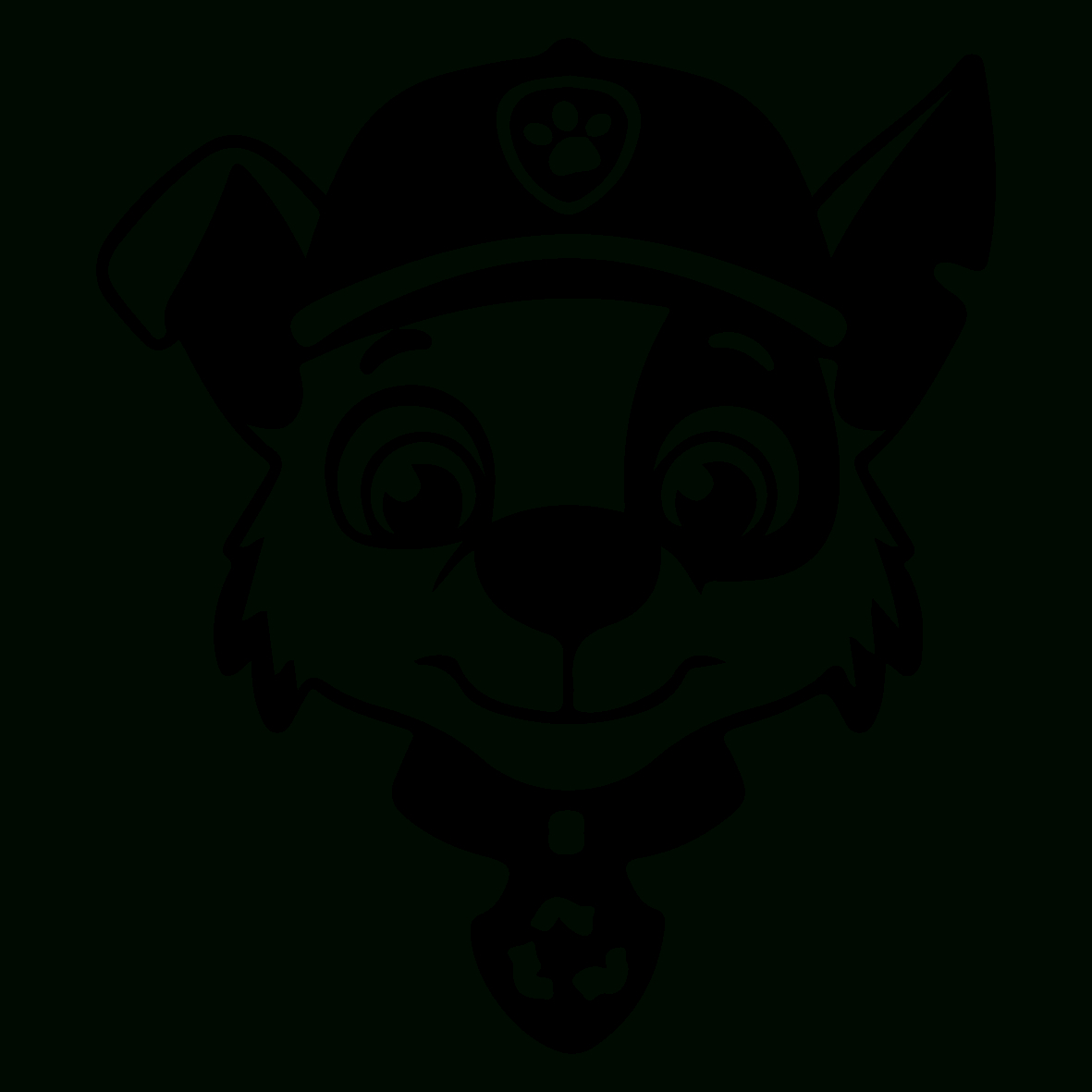 Rocky - Paw Patrol 2D Wand Bedruckbare Kunst for Printable Rocky Paw Patrol