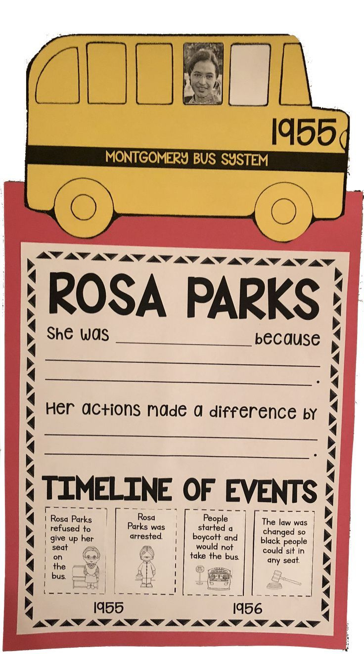 Rosa Parks Activities (Timeline, Writing, &amp;amp; Craft!) | Rosa Parks throughout Rosa Parks Bus Printable