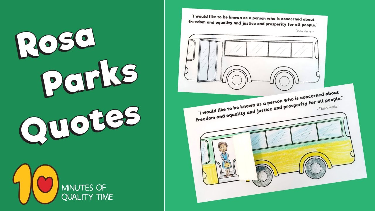 Rosa Parks Bus Craft – 10 Minutes Of Quality Time throughout Rosa Parks Bus Printable