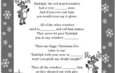 Rudolph The Red Nosed Reindeer- Song…: English Esl Worksheets Pdf within Printable Rudolph The Red Nosed Reindeer Lyrics