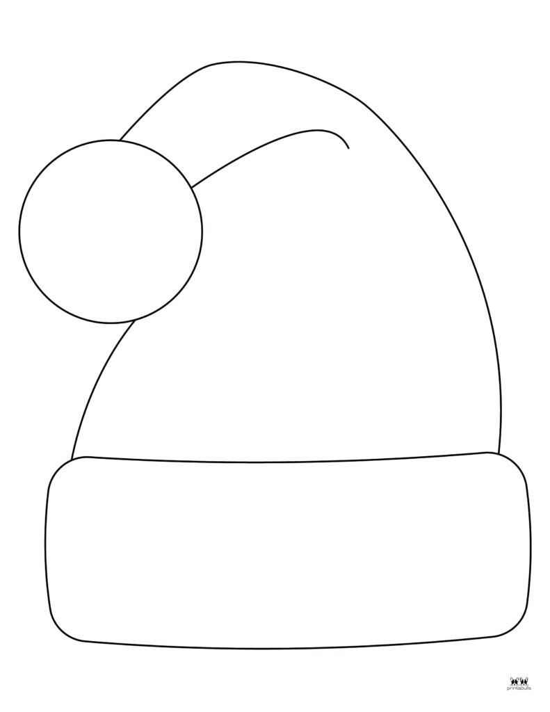 Santa Hat Templates &amp;amp; Coloring Pages - Free | Printabulls with Free Printable Santa Hat