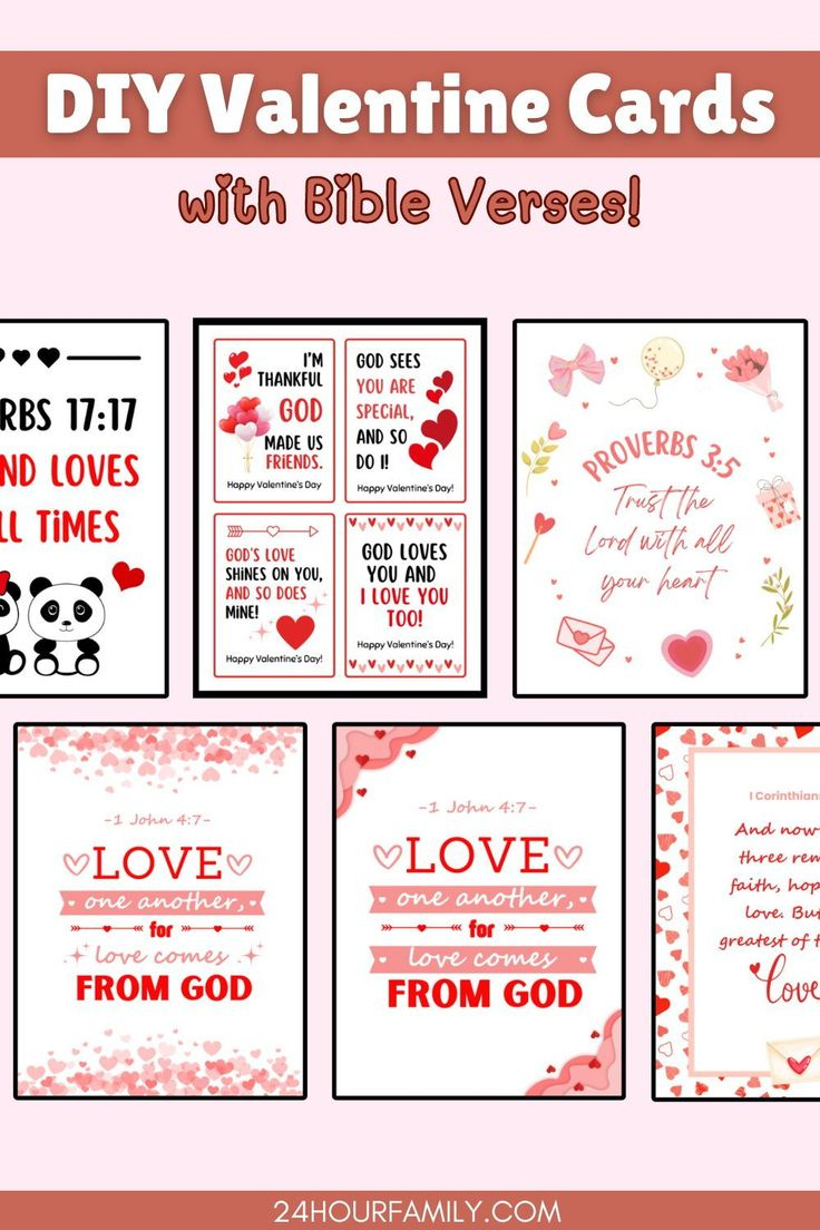 Scripture Valentine Cards (Free Printables) throughout Free Printable Scripture Valentine S