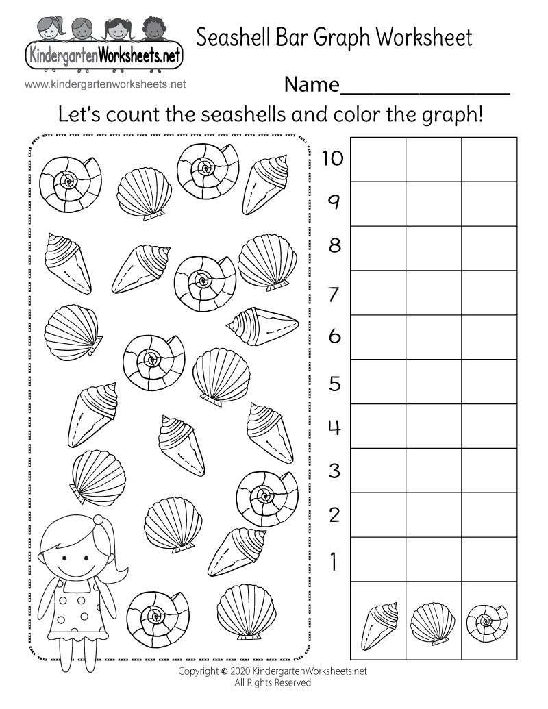 Seashell Bar Graph Worksheet - Free Printable, Digital, &amp;amp; Pdf for Printable Kindergarten Graphs Worksheets