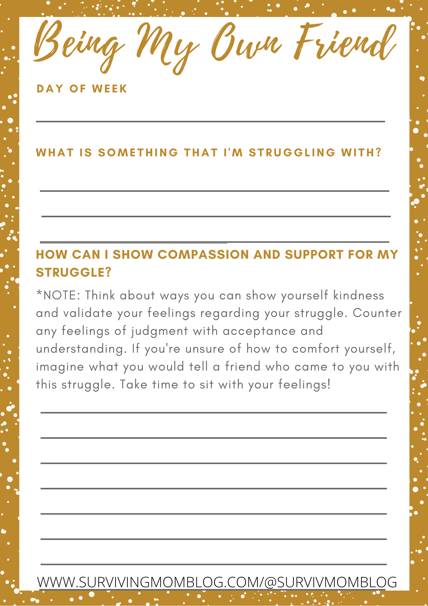 Self-Love Workbook Printables: Support &amp;amp; Maintain Your Self-Love in Self Love Workbook Printables Free