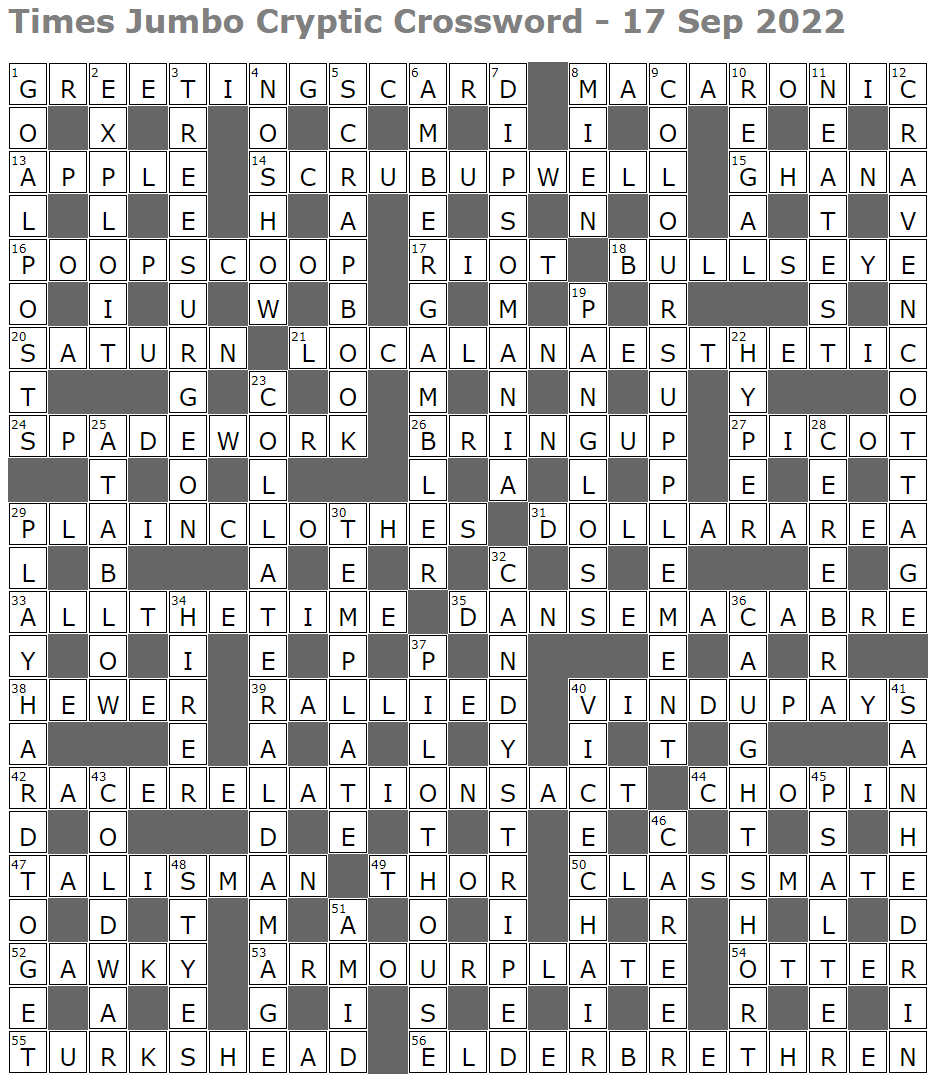 September 2022 – Lucian Poll&amp;#039;S Web Ramblings within Free Printable Cryptic Crosswords Globe And Mail