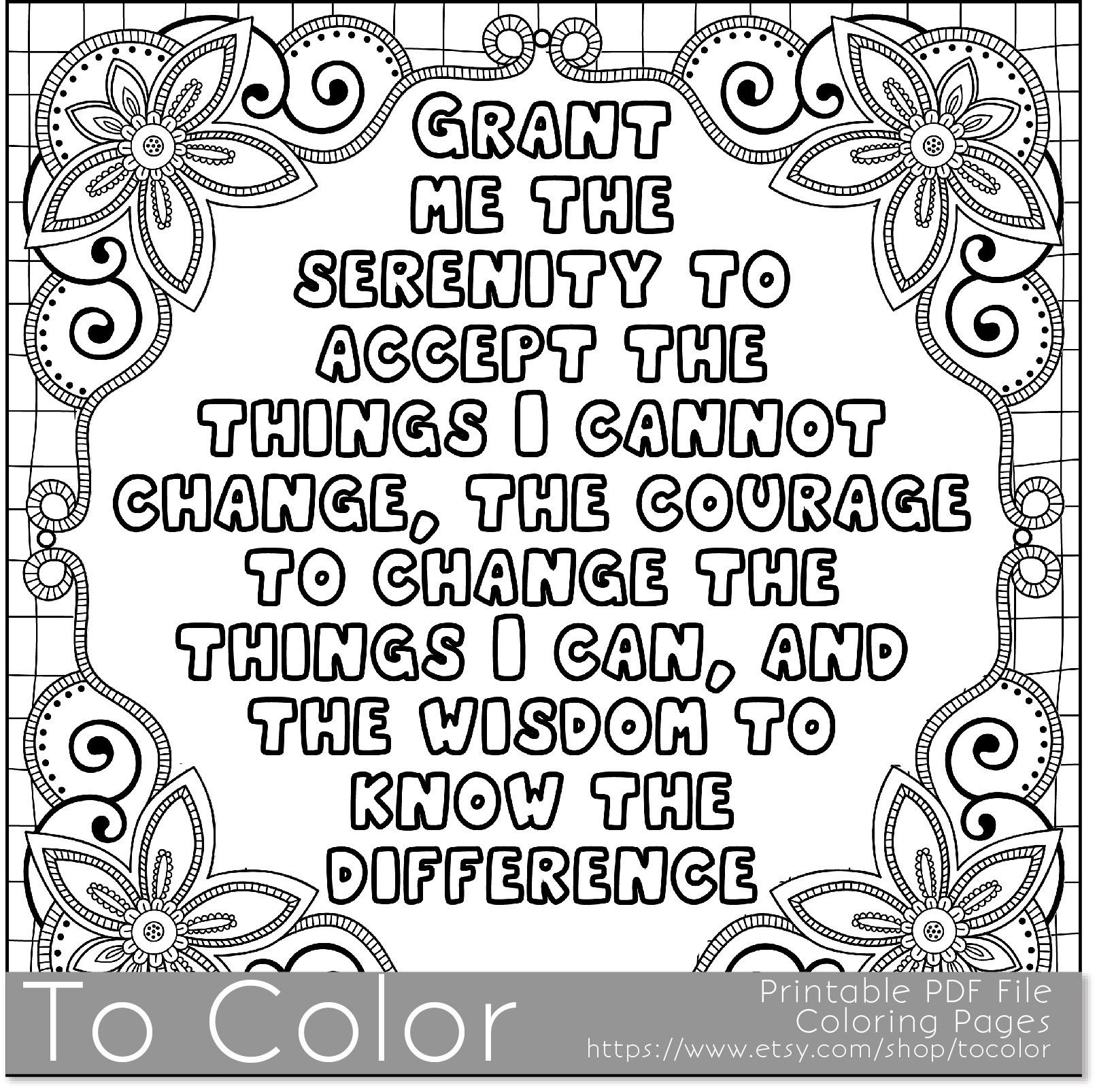 Serenity Prayer Printable Bookmarks - Statmodern intended for Serenity Prayer Printable Image Free