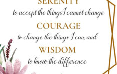 Serenity Prayer Short Version Printable Bookmark – Digisaad with Serenity Prayer Printable Image Free