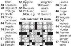 Sheffer Hot Sale Crossword Puzzle inside Sheffer Crossword Puzzle Printable