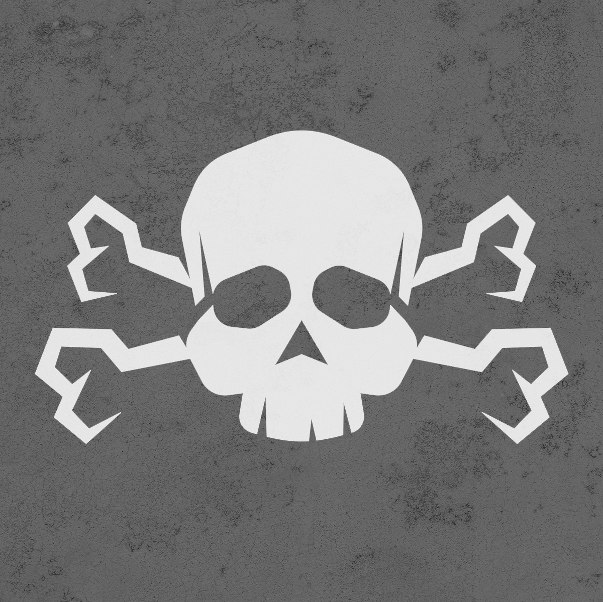 Skull N Bones - Ready To Print! 3D Printable Stencil pertaining to Skull and Crossbones Stencil Printable