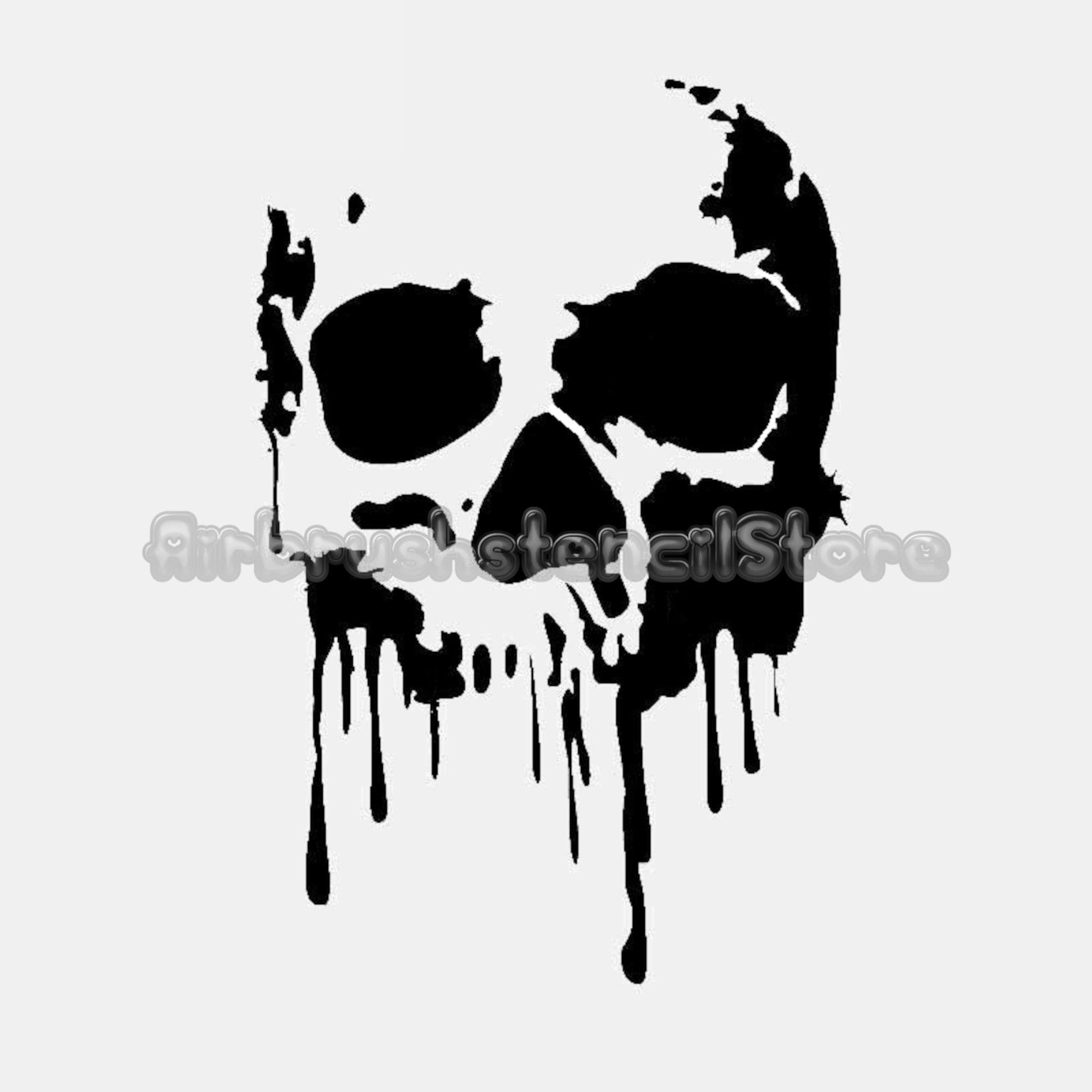 Skull Stencil Airbrush Art Stencil Artists Skull Template throughout Printable Cut Out Skull Stencil