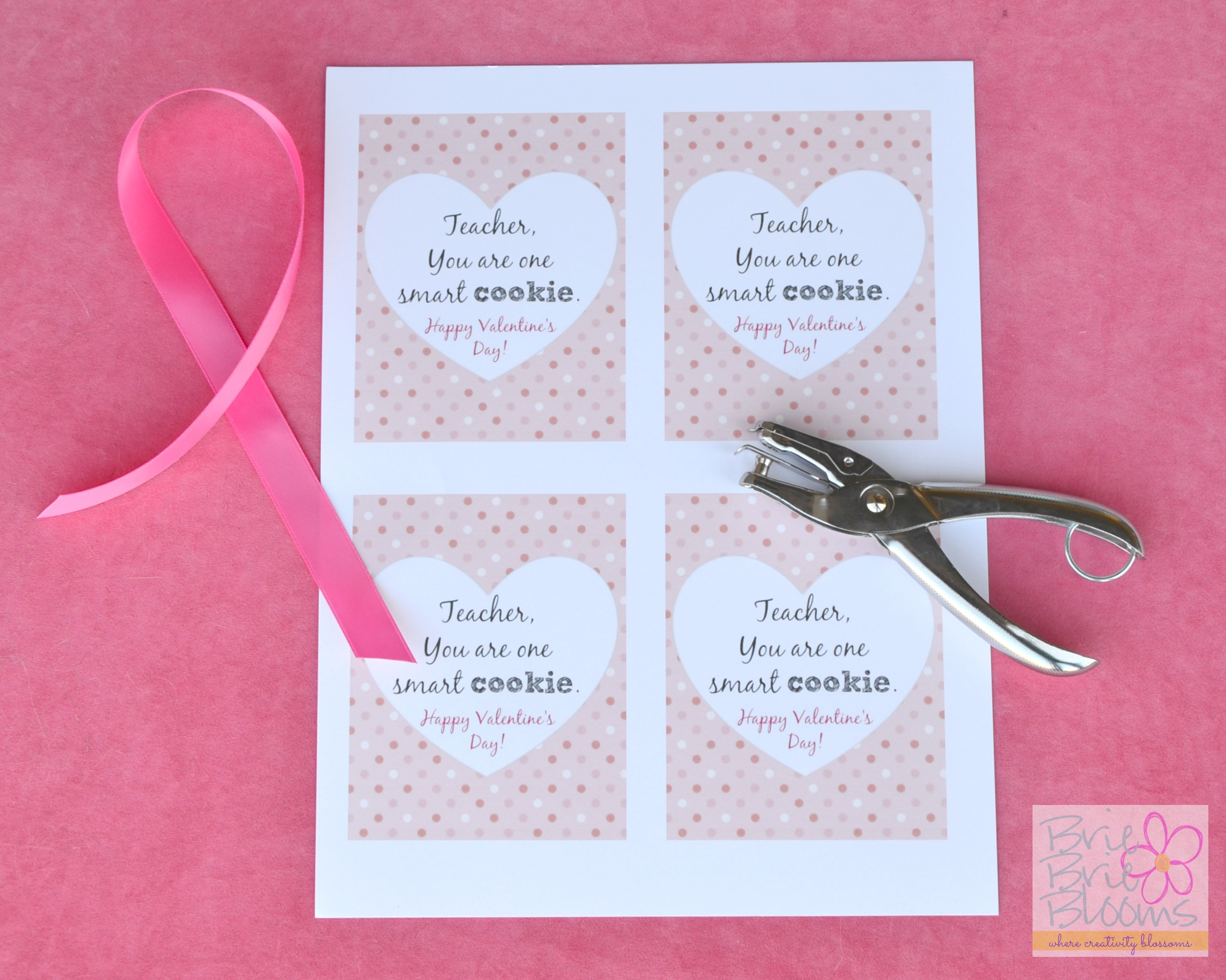 Smart Cookie Valentine For Your Teacher {Free Printable Card within Free Printable Smart Cookie Valentine